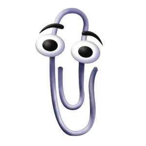 Clippy – Microsoft Office’s paperclip assistant. The first of its kind.